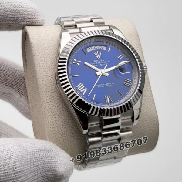 Rolex Day-Date Roman Blue Dial Super High Quality Swiss Automatic Watch (1)