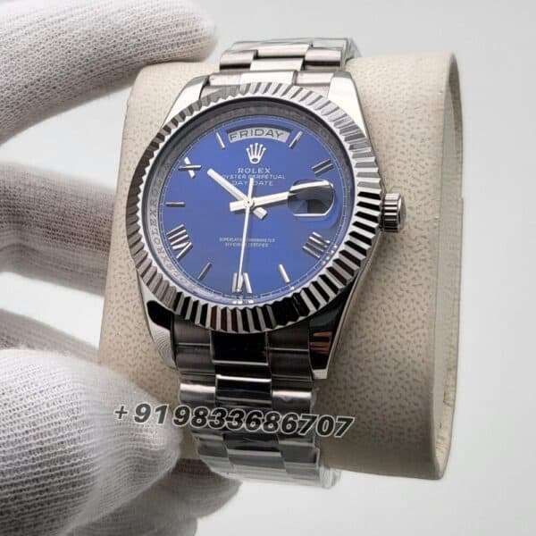 Rolex Day-Date Roman Blue Dial Super High Quality Swiss Automatic Watch (1)