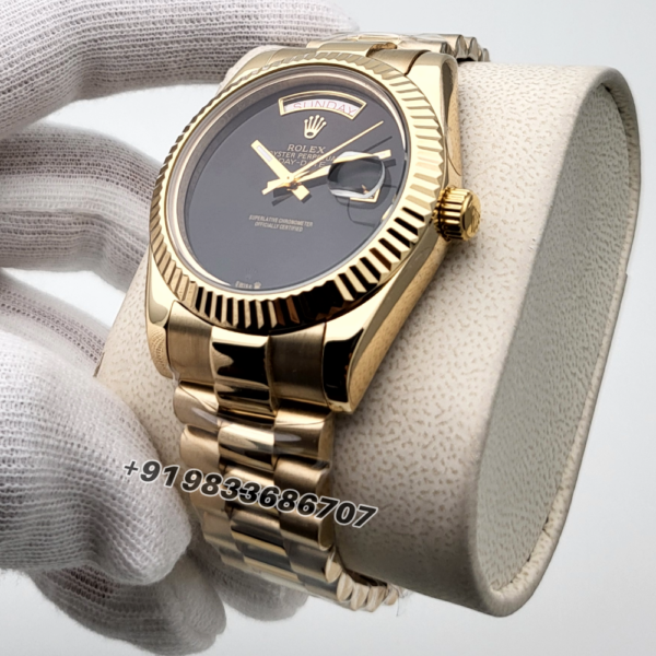 Rolex-Day-Date-Full-Gold-Black-Dial-Super-High-Quality-Swiss-Automatic-Watch