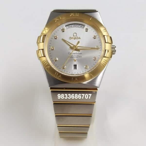 Omega Constellation Double Eagle Day Date Gold Bezel Super High Quality Automatic Watch (2)
