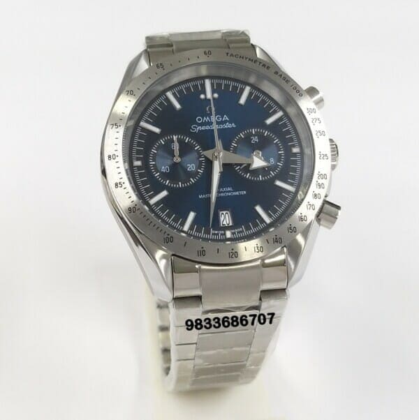 Omega Speedmaster 57 Co-Axial Master Chronometer Blue Dial Super High Quality Chronograph Watch (1)
