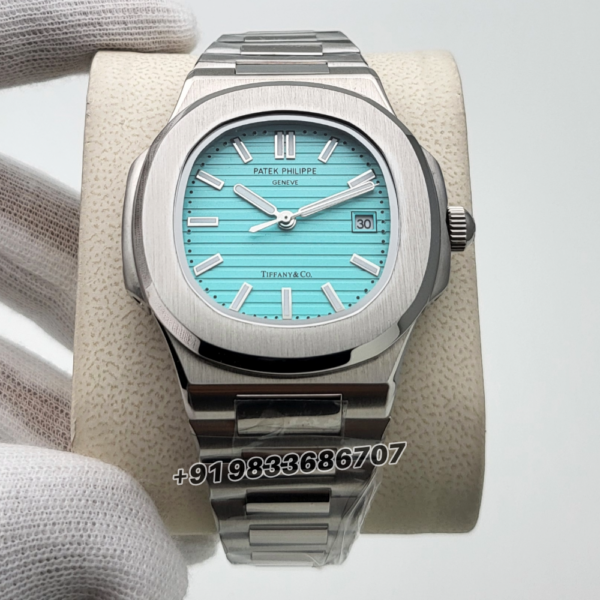 Patek Philippe Nautilus Tiffany & Co Blue Dial Super High Quality Swiss Automatic Watch