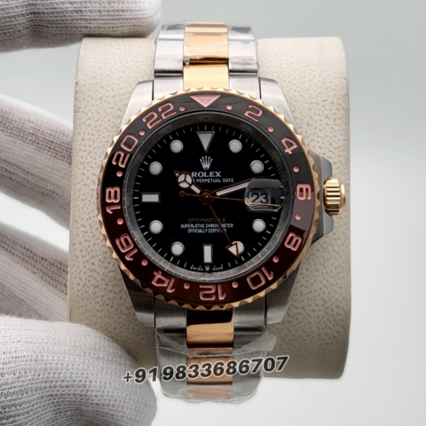 Rolex-GMT-Master-2-Dual-Tone-Black-Dial-Super-High-Quality-Swiss-Automatic-Watch
