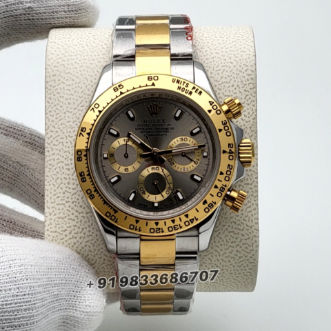 Rolex Oyster Perpetual Cosmograph Daytona Dual Tone Grey Dial High Quality Swiss Automatic Watch