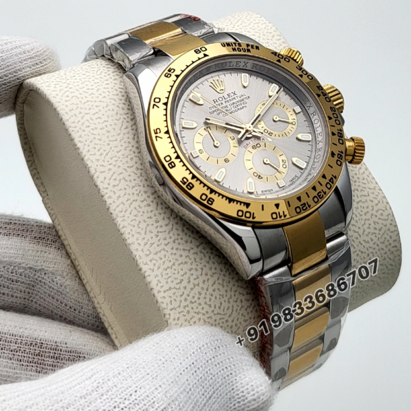 Rolex Oyster Perpetual Cosmograph Daytona Dual Tone Grey Dial High Quality Swiss Automatic Watch