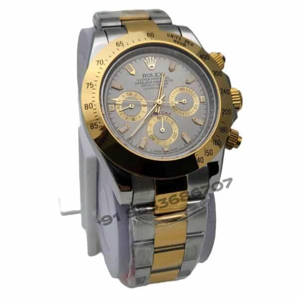 Rolex Oyster Perpetual Cosmograph Daytona Dual Tone Grey Dial Super High Quality Swiss Automatic Watch (2)