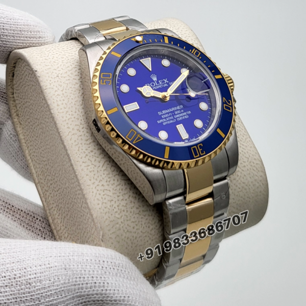 Rolex Submariner Dual Tone Blue Dial Super High Quality Swiss Automatic Watch