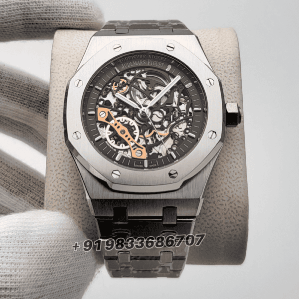 Audemars Piguet Royal Oak Skeleton Silver Dial Super High Quality Swiss Automatic Watch