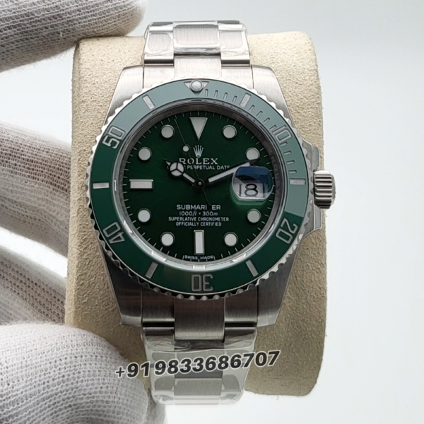 Rolex Submariner Hulk Date 40mm Green Dial Exact 11 Top Quality Super Clone Swiss ETA 3135 Automatic Movement Watch
