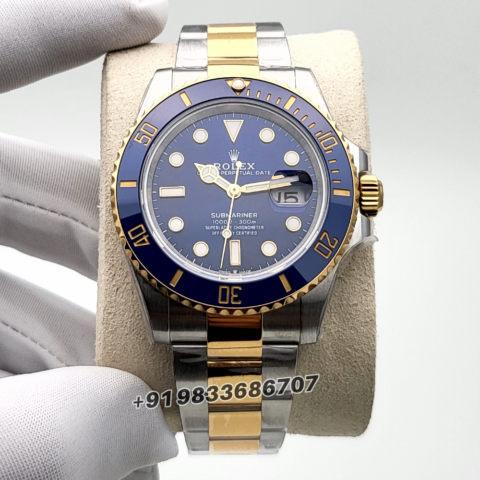 Rolex Submariner Date 2-Tone Royal Blue Dial 41mm Exact (5)