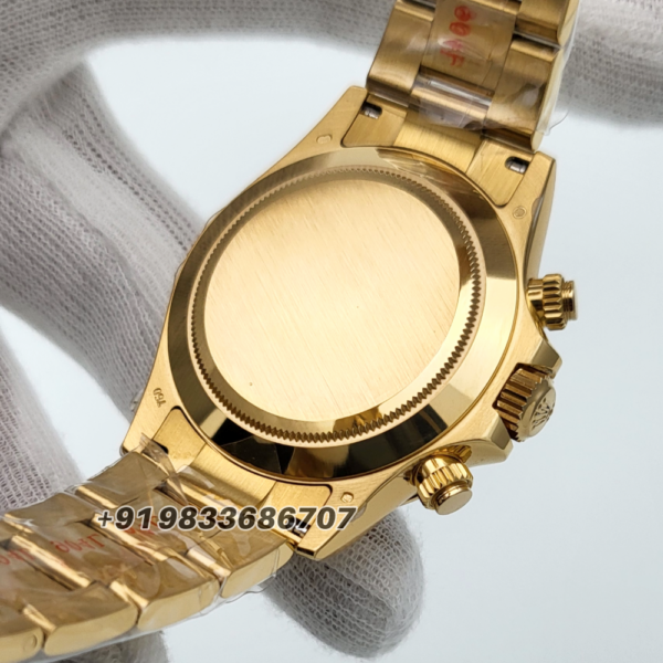 Rolex Cosmograph Daytona Yellow Gold Green Dial 40mm Exact 11 Top Quality Replica Super Clone Swiss ETA 4130 Automatic Movement Watch