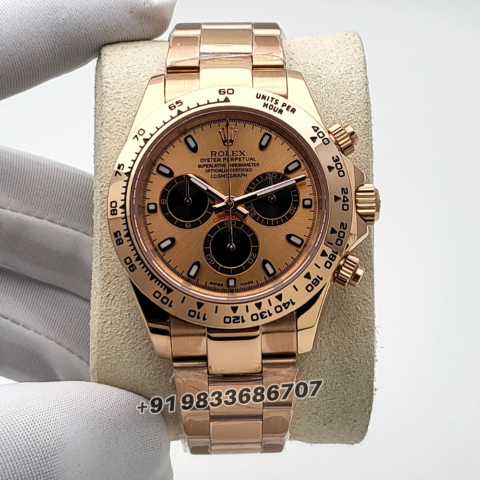 Rolex Cosmograph Daytona Everose Gold Sundust Dial 40mm Exact