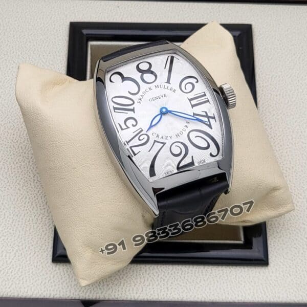 Franck Muller Crazy Hours Stainless Steel White Dial Super High Quality Swiss Automatic Watch