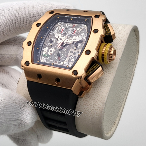 Richard Mille RM 11-03 Flyback Chronograph Rose Gold Super High Quality Swiss Automatic Watch