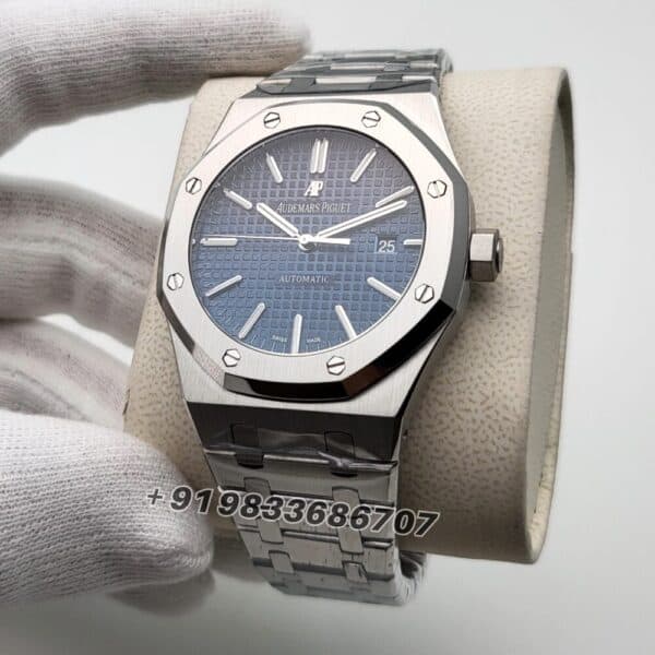 Audemars Piguet Royal Oak Stainless Steel Blue Dial 41mm Exact 1:1 Top Quality Super Clone Replica Swiss ETA 3120 Automatic Movement Watch