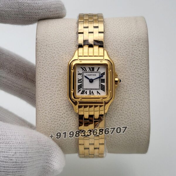 Cartier Panthere De Yellow Gold White Dial Super High Quality Women’s Watch