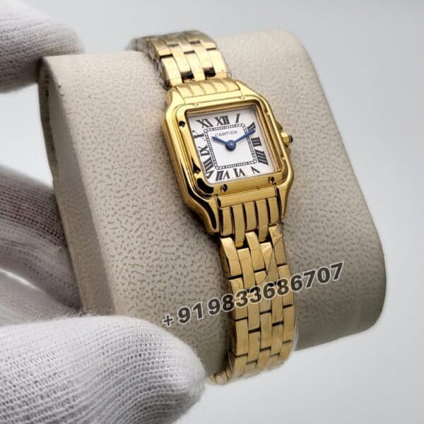 Cartier Panthere De Yellow Gold White Dial Super High Quality Women’s Watch