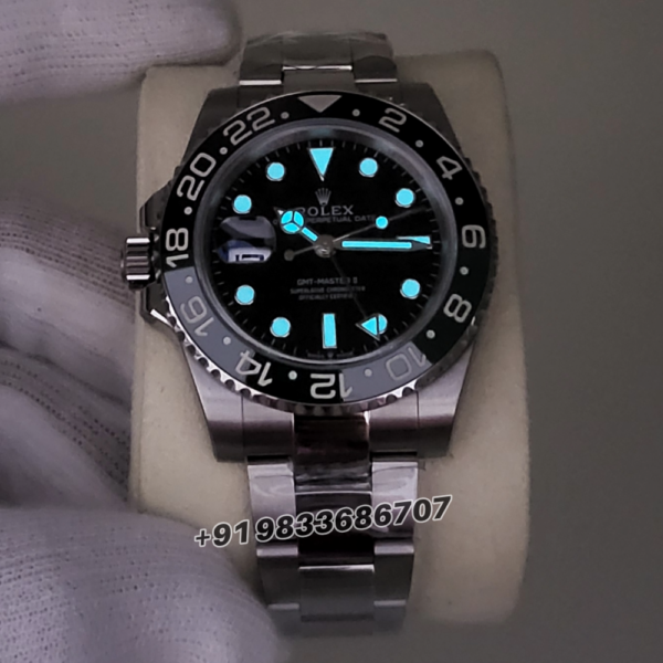 Rolex GMT Master II Sprite Left-Hand 40mm Exact 11 Top Quality Super Clone Replica Swiss ETA 3285 Automatic Movement Watch