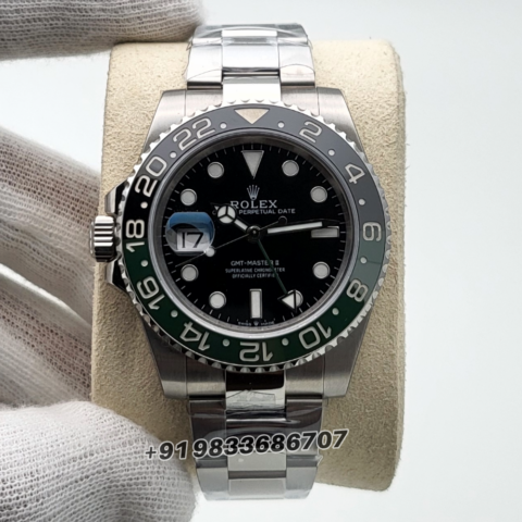 Rolex GMT Master II Sprite Left-Hand 40mm Exact 11 Top Quality Super Clone Replica Swiss ETA 3285 Automatic Movement Watch