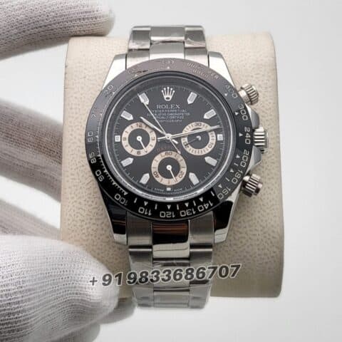 Rolex Cosmograph Daytona Panda Black Dial 40mm Super High Quality Swiss Automatic Replica Watch