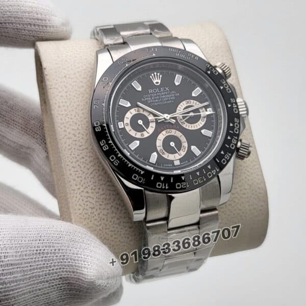 Rolex Cosmograph Daytona Panda Black Dial 40mm Super High Quality Swiss Automatic Replica Watch