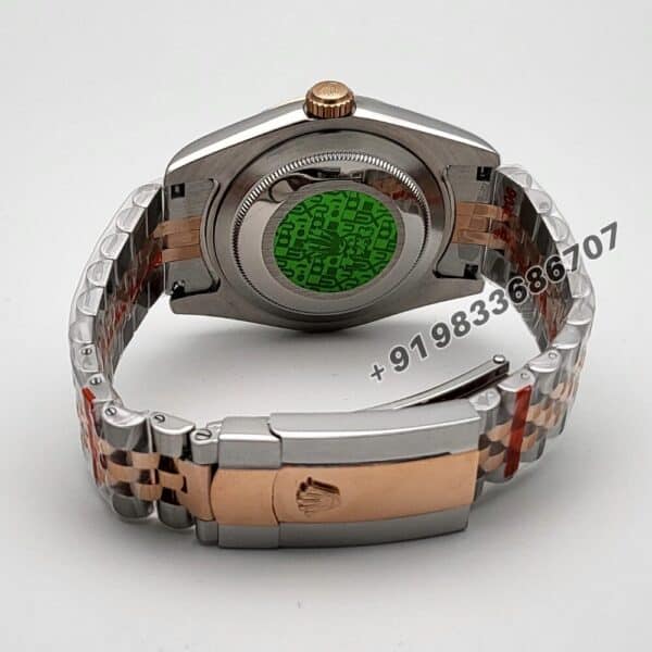 Rolex Datejust Dual Tone Chocolate Dial 41mm Jubilee Bracelet Super High Quality Swiss Automatic Replica Watch