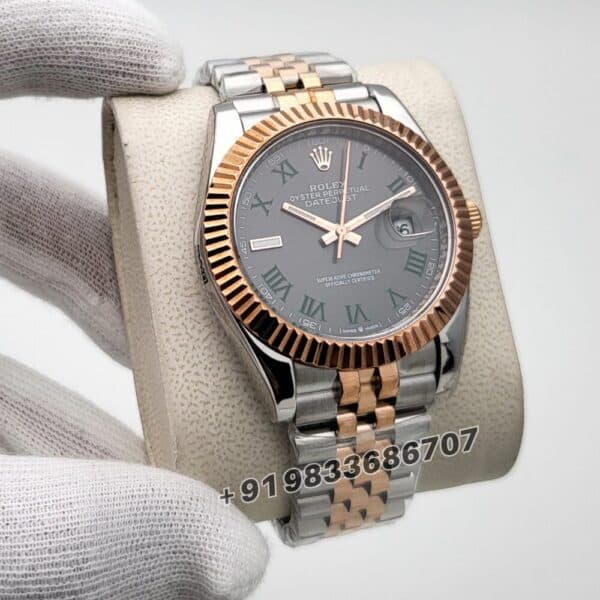Rolex Datejust Dual Tone Slate Dial 41mm Jubilee Bracelet Super High Quality Swiss Automatic First Copy Watch