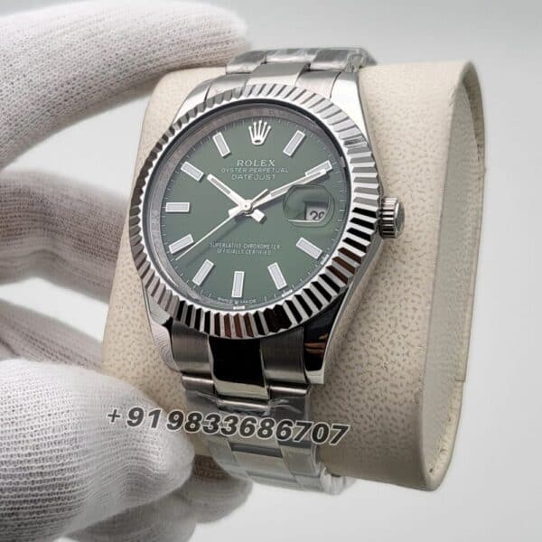 Rolex Datejust Mint Green Dial 41mm Super High Quality Swiss Automatic Replica Watch