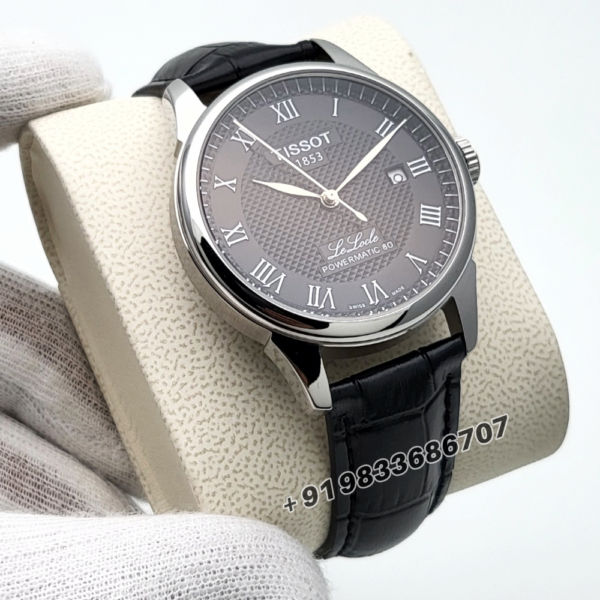 Tissot Le Locle Roman Marking Black Dial 39mm Leather Strap High Quality Swiss Automatic Movement Watch