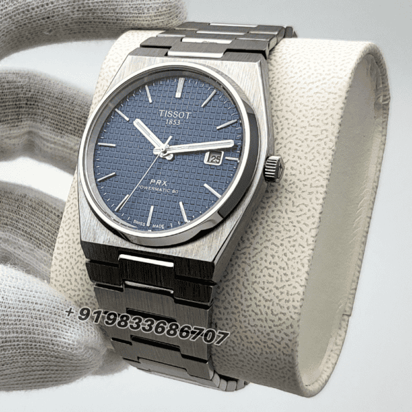 Tissot PRX Powermatic 80 Stainless Steel Blue Dial 40mm High Quality Swiss Automatic Movement First Copy Watch