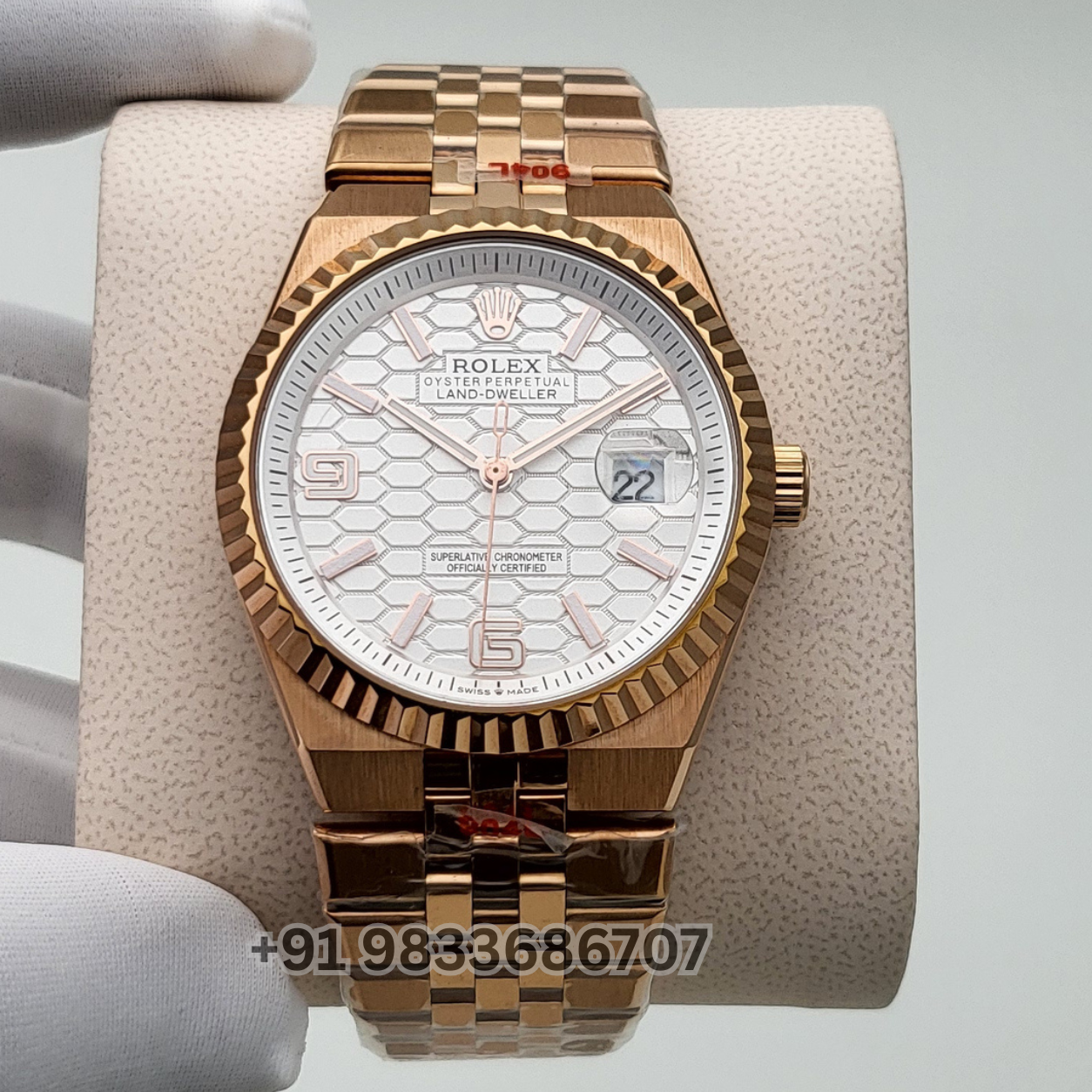 Rolex Land-Dweller Oystersteel and Honeycomb 40mm High Quality Swiss Automatic Watch