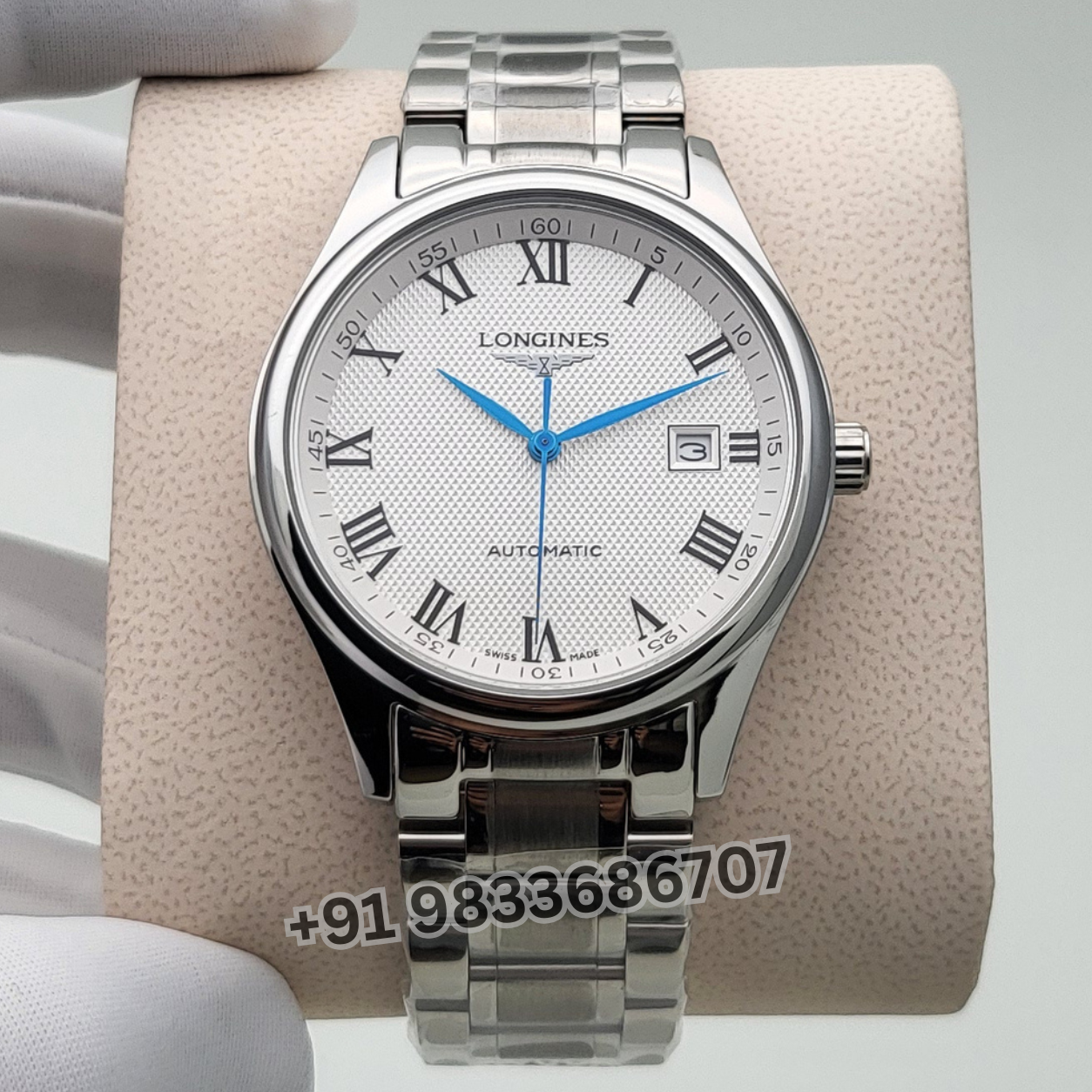 Longines Master Collection White  Dial 38.50mm High Quality Swiss Automatic Movement First Copy Watch