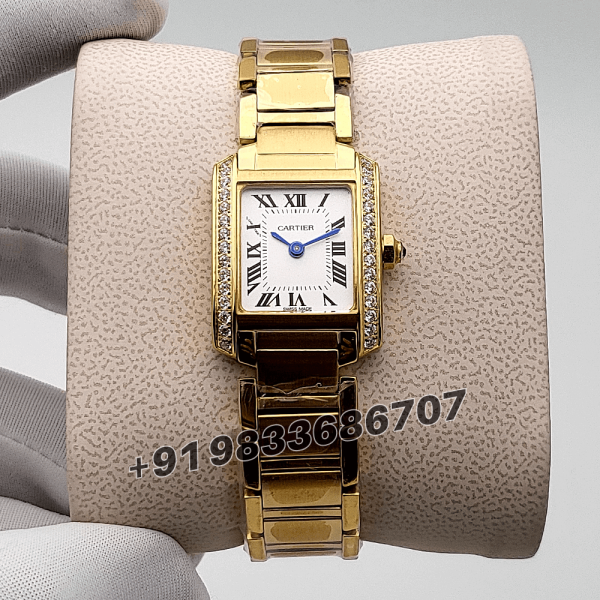Cartier Tank Francaise Diamond Set White Dial High Quality Women’s Watch (1) (1)