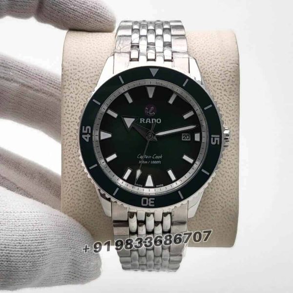 Rado Captain Cook Hrithik Roshan Special Edition Stainless Steel Green Dial Super High Quality Swiss Automatic Watch