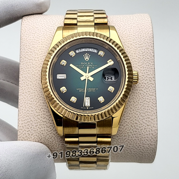 Rolex Day-Date Gold Green Dial High Quality Swiss Automatic Watch