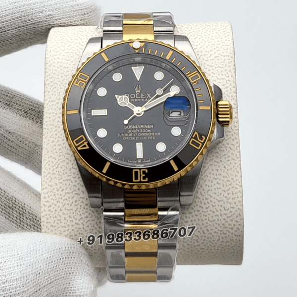 Rolex Submariner Dual Tone Black Dial High Quality Swiss Automatic Watch