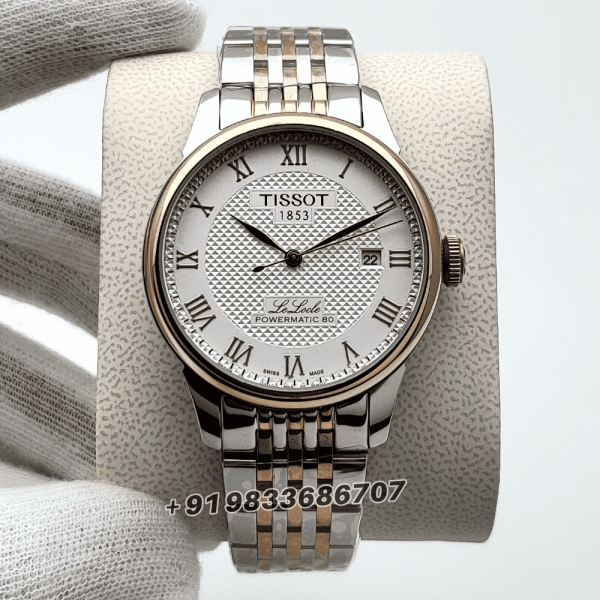 Tissot Le Locle Dual Tone Roman Marking Silver Dial 39mm High Quality Swiss Automatic Movement Watch