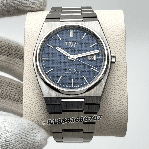 Tissot PRX Powermatic 80 Stainless Steel Blue Dial 40mm High Quality Swiss Automatic Movement First Copy Watch